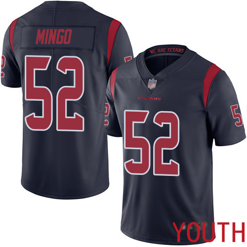 Houston Texans Limited Navy Blue Youth Barkevious Mingo Jersey NFL Football 52 Rush Vapor Untouchable